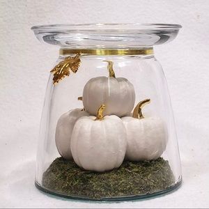 SOLD SOLD Fall Pumpkin Candle Holder Pedestal
